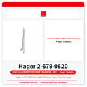 Hager 2-679-0620 Concealed Mortise Power Transfer Loop