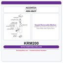 Accentra KRM200 Keyed Removable Mullion 7'2" Panic-Rated Steel Paired Doors