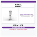 Accentra KRM200F Keyed Removable Mullion 7'2" 1-1/2 Hour Fire-Rated UL/cUL Listed