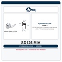 PDQ SD126 MIA Grade 2 Passage Lever Latchset | ANSI F75 Commercial Cylindrical