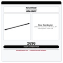 Rockwood 2696 Door Coordinator – Soffit Mount, 96" Opening, Black Prime Coat