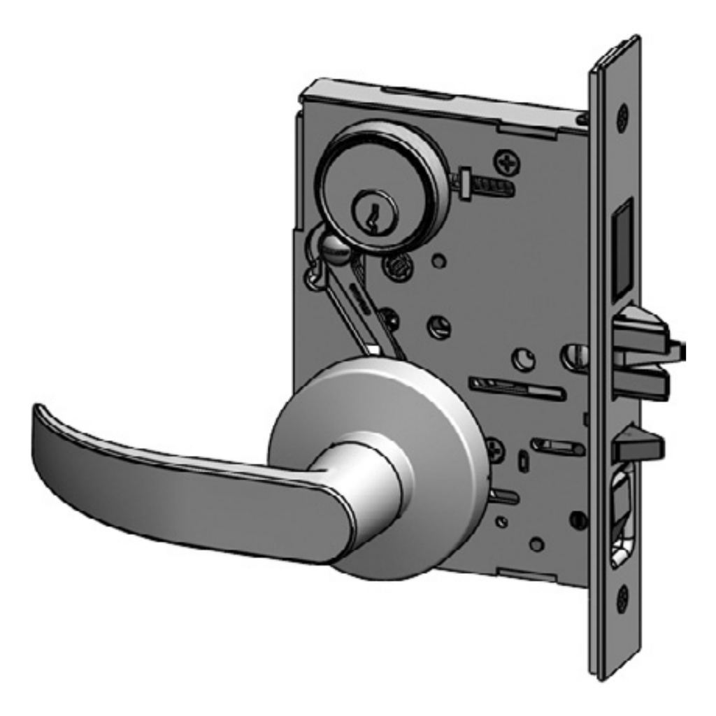 PDQ MR186 BFSF Mortise Lockset -- Apartment Function, Grade 1, US26D Satin Chrome