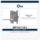 PDQ MR148 TJEJ Mortise Lockset – Classroom Function, Grade 1, US32D Satin Stainless