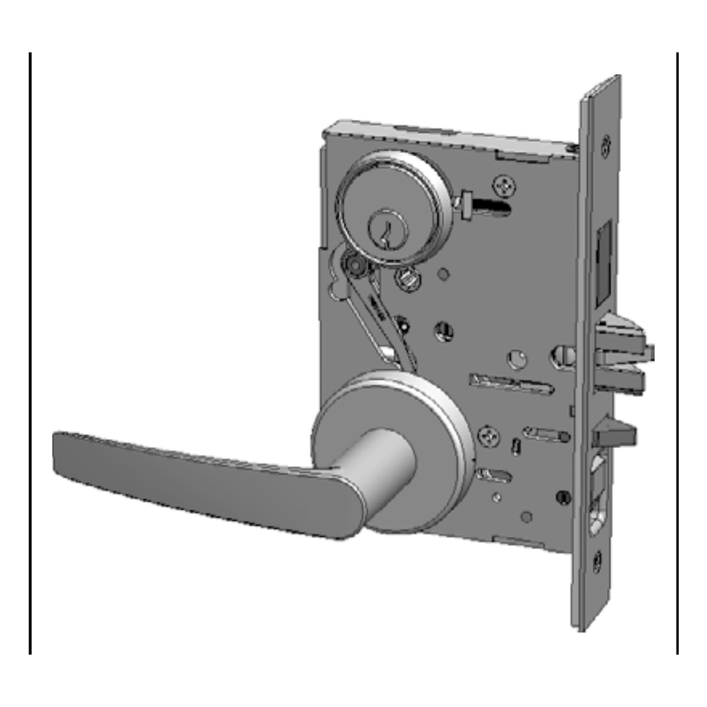 PDQ MR139 MJSJ Mortise Lockset – Grade 1, Closet/Storeroom, US32D Satin Stainless