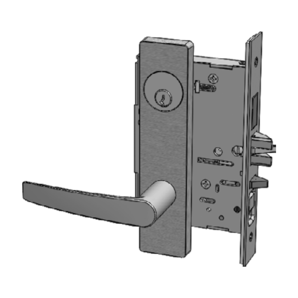 PDQ MR128 MJEJ Grade 1 Institution Deadbolt Mortise Lockset, US32D Satin Stainless