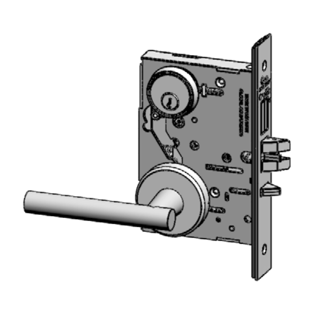 PDQ MR128 HJSJ Grade 1 Institution Deadbolt Mortise Lockset – US32D Satin Stainless