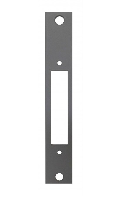 Don-Jo ST-386-PC Mortise to ASA Strike Conversion Plate, 8" x 1-1/4", Gray Primer