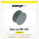 Don-Jo BF-161 Cylindrical Lock Face Hole Filler | 2-5/8" Steel Grey