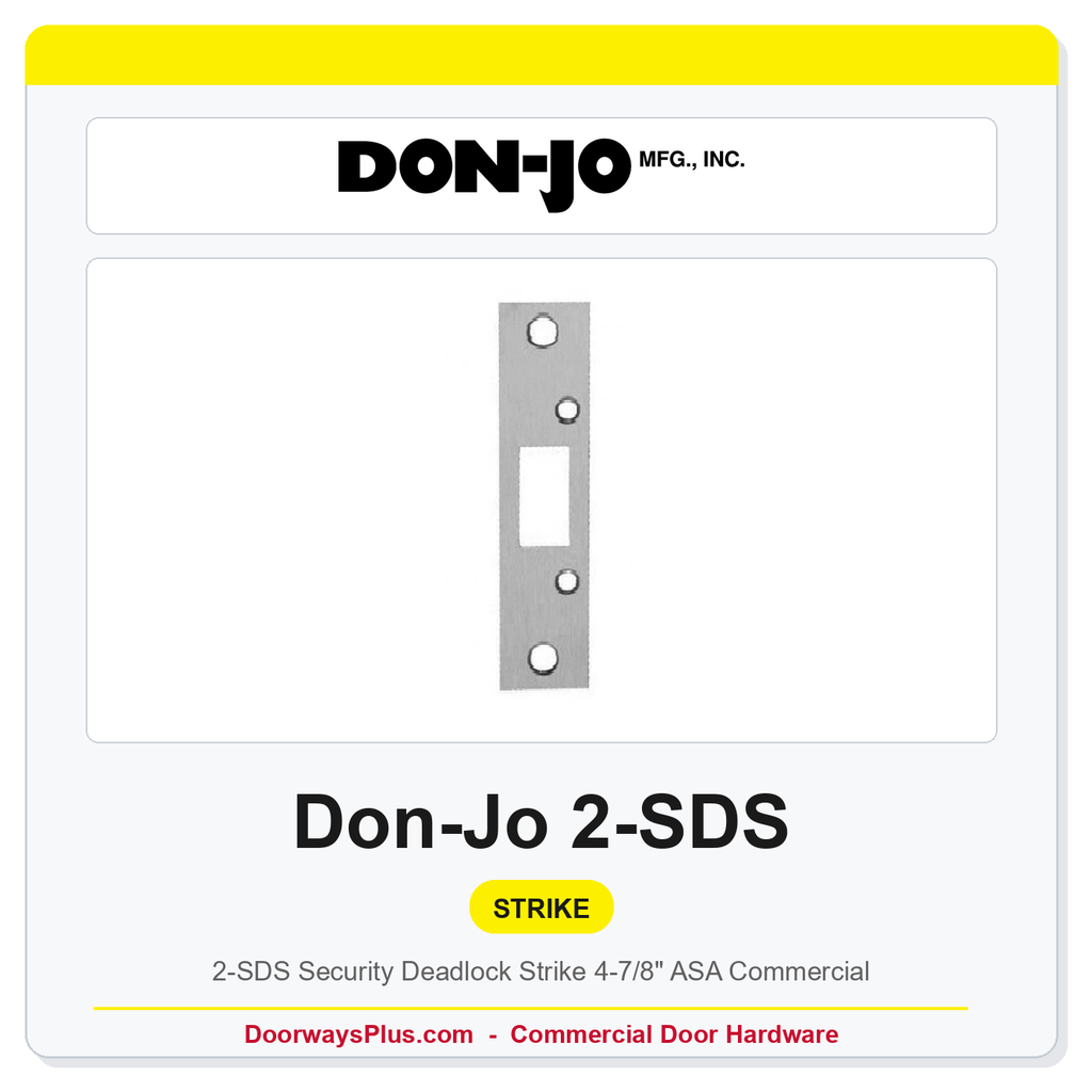 Don-Jo 2-SDS Security Deadlock Strike | 4-7/8" ASA Commercial