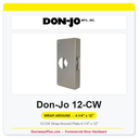 Don-Jo 12-CW Wrap-Around Plate | 4-1/4" x 12"