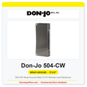 Don-Jo 504-CW Wrap-Around Plate | 5"x12" Mortise Lock Reinforcer