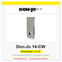Don-Jo 14-CW Wrap-Around Plate 5" x 14" Keyless Conversion