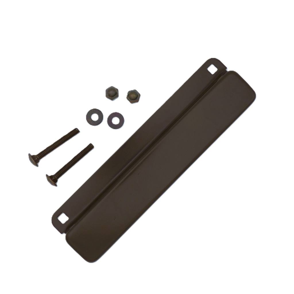 Don-Jo MELP-210 Electric Strike Latch Guard | Wide Rose 2-5/8" x 10" 12-Gauge Steel