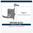 PDQ MR199A BJSJ Electrified Storeroom Mortise Lockset – Grade 1, US32D Satin Stainless