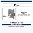 PDQ MR199A DJSJ Electrified Mortise Lockset – Grade 1 Storeroom, US32D Satin Stainless