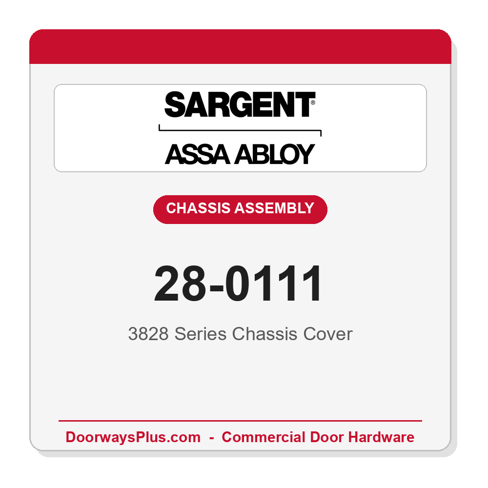 Sargent 28-0111 3828 Series Chassis Cover