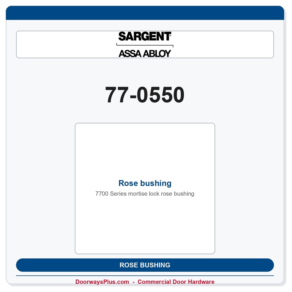 Sargent 77-0550 Rose bushing
