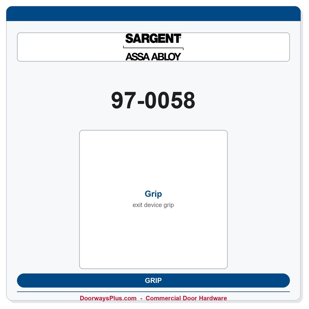 Sargent 97-0058 Grip