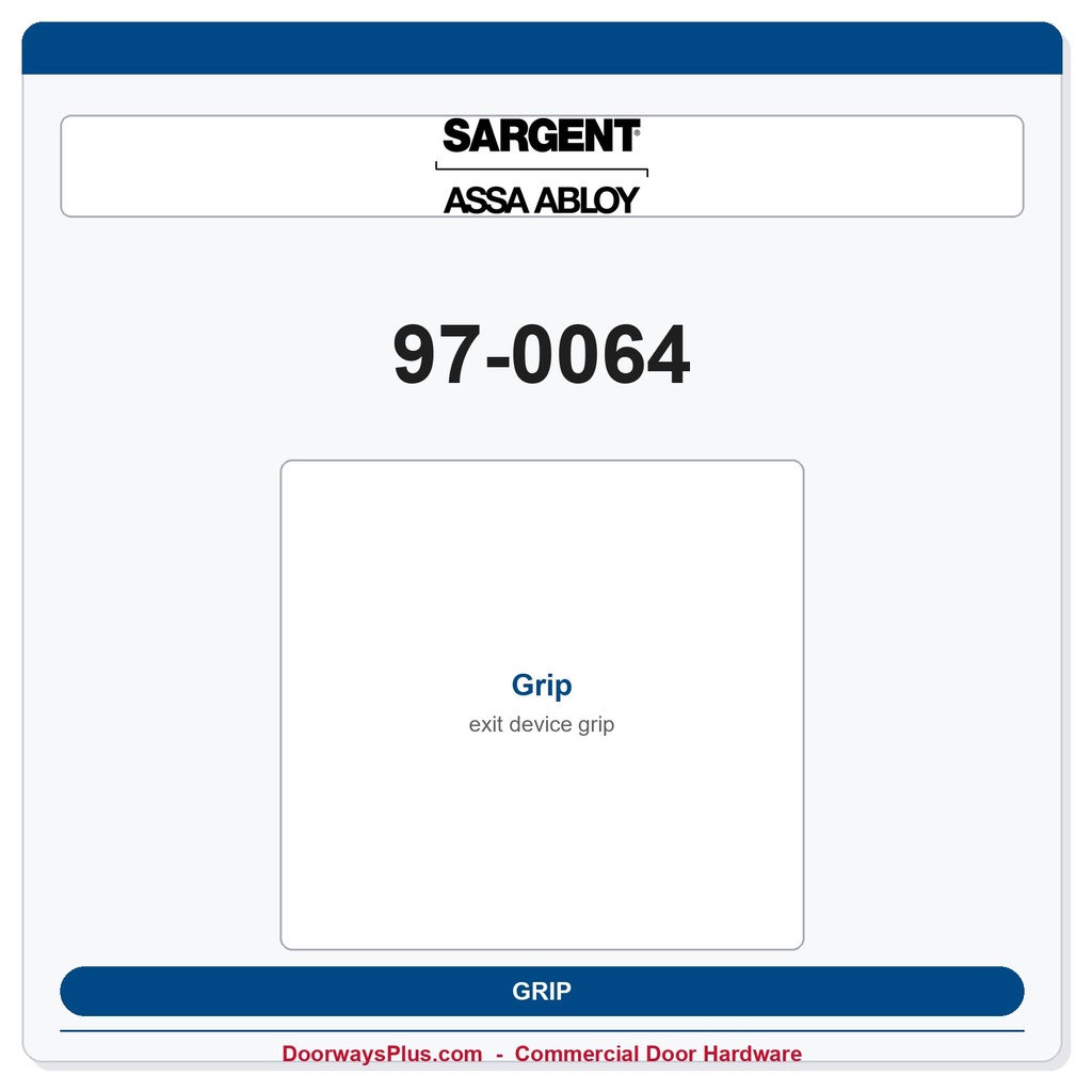 Sargent 97-0064 Grip