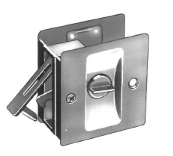 Hager 330M Privacy Pocket Door Latch – 1-3/4" Door | Solid Brass, ANSI A156.14