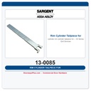 Sargent 13-0085 Rim Cylinder Tailpiece for 34 Series Exit Devices