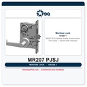 PDQ MR207 PJSJ Mortise Double Dummy Active Trim – Grade 1, US32D Satin Stainless
