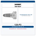 Sargent 125-P3 Foot Bracket for 1431, 351 & 281 Series Door Closers