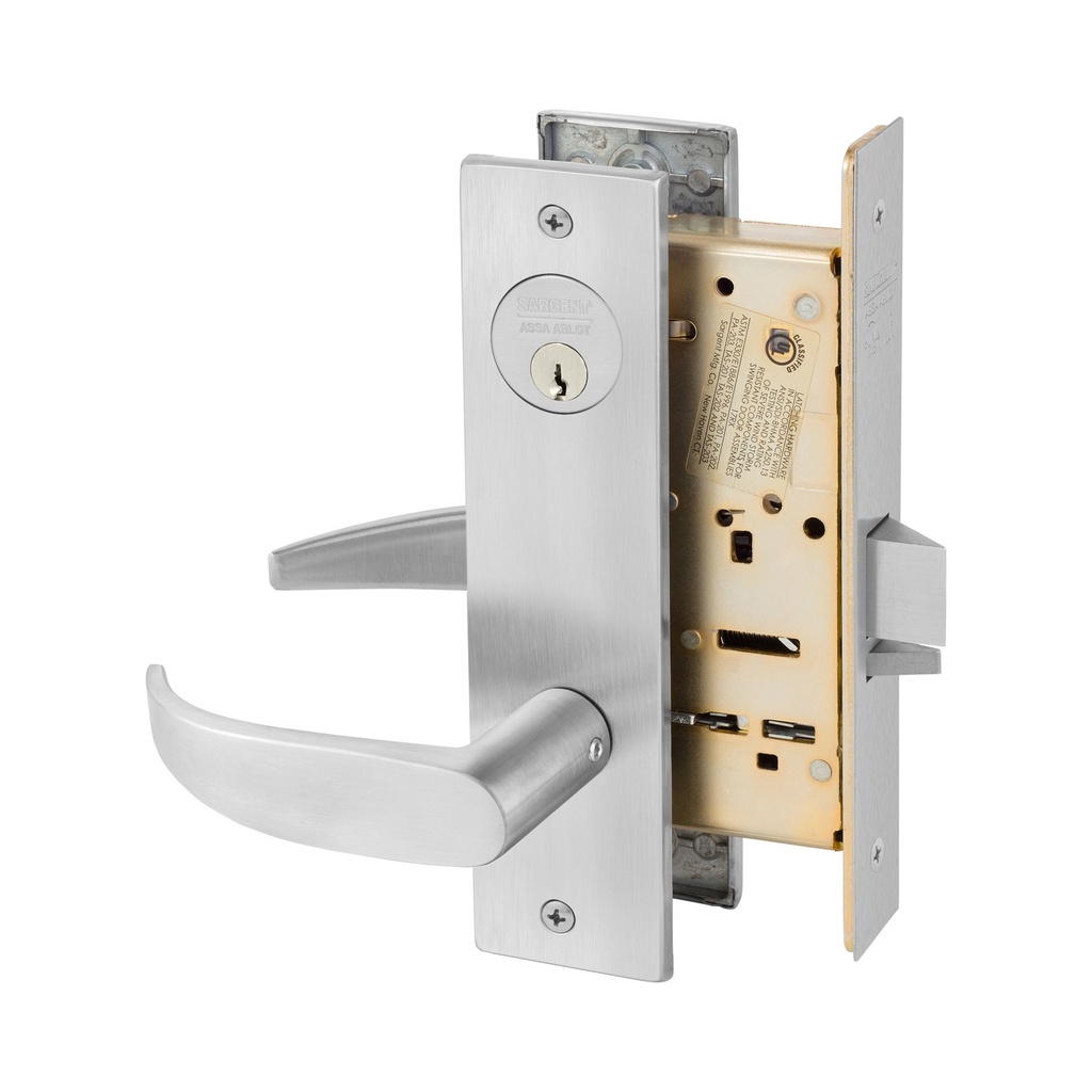 Sargent 8204 LE1P Trim Storeroom or Closet Mortise Lockset | LA Keyway, Grade 1 Commercial