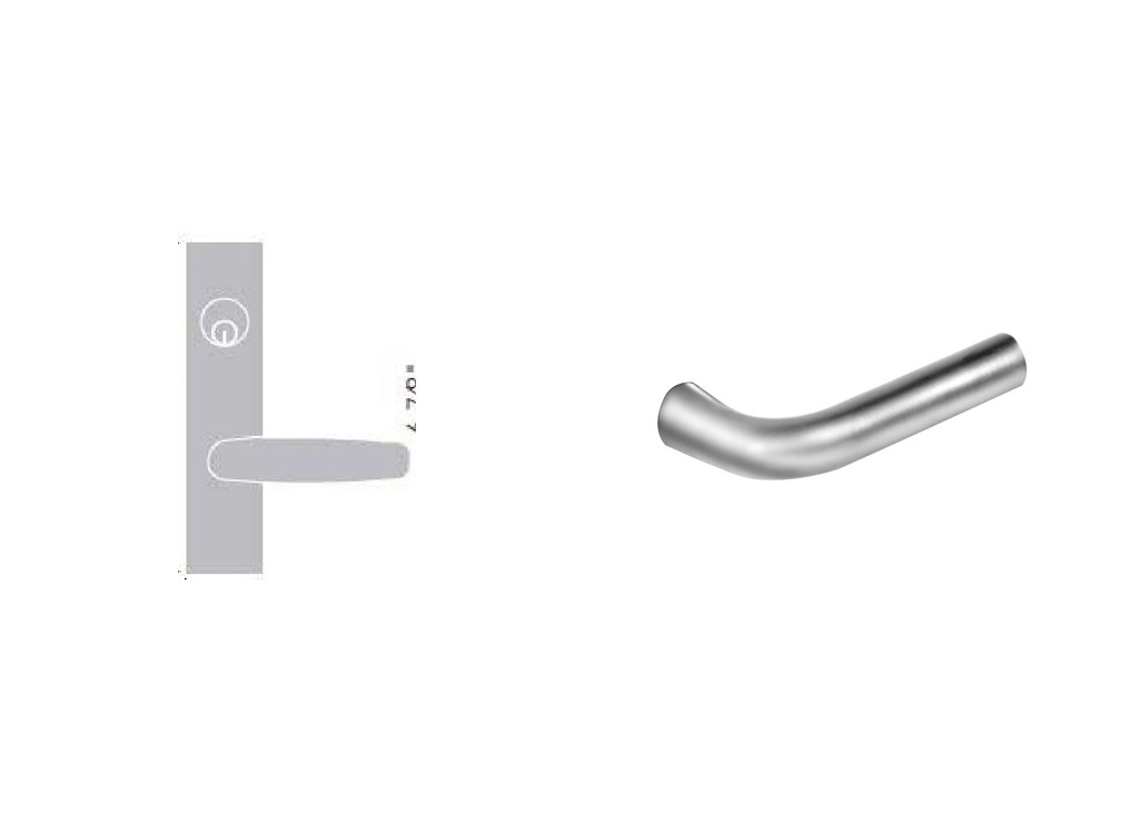Sargent 8204 LE1W Trim Storeroom or Closet Mortise Lockset | LA Keyway, Grade 1 Commercial
