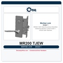 PDQ MR200 TJEW Wide Escutcheon Electrified Institutional Mortise Lockset – Grade 1, US32D Satin Stainless