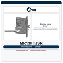 PDQ MR138 TJSR Square Rose Mortise Lock – Grade 1 Institution, US32D Satin Stainless