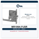 PDQ MR199A PJSR Grade 1 Electrified Storeroom Mortise Lockset, US32D Satin Stainless