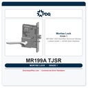 PDQ MR199A TJSR Electrified Storeroom Mortise Lockset – Grade 1, US32D Satin Stainless