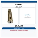 Sargent 13-3425 C8-1 Cylinder Barrel Plug – US15 Satin Nickel