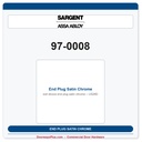Sargent 97-0008 End Plug Satin Chrome US26D | 90 Series Exit Device