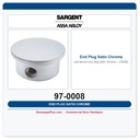 Sargent 97-0008 End Plug Satin Chrome US26D | 90 Series Exit Device