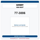 Sargent 77-3886 Mortise Lock Spindle | 7700, 7800 & 6700 Series