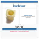 Hadrian 601700 Female Cam – Bottom Hinge Assembly Partition Part