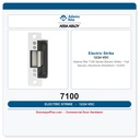 Adams Rite 7100 Series Electric Strike – Fail Secure | Aluminum Storefront | 12/24V
