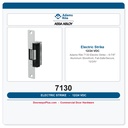 Adams Rite 7130 Electric Strike – 6-7/8" Aluminum Storefront, Fail-Safe/Secure, 12/24V