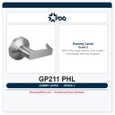PDQ GP211 PHL Single Dummy Lever – Grade 2 Commercial, ADA, Buy American