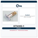 PDQ KTI4302-1 Replacement Deadbolt Latch | KT Series | 2-3/8" Backset