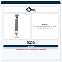 PDQ 9300 Keyed Removable Mullion – 96" Height, 689 Satin Aluminum Finish