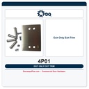 PDQ 4P01 Rim Exit Device Blank Plate Trim – Stainless Steel Exit Only (ANSI 01)