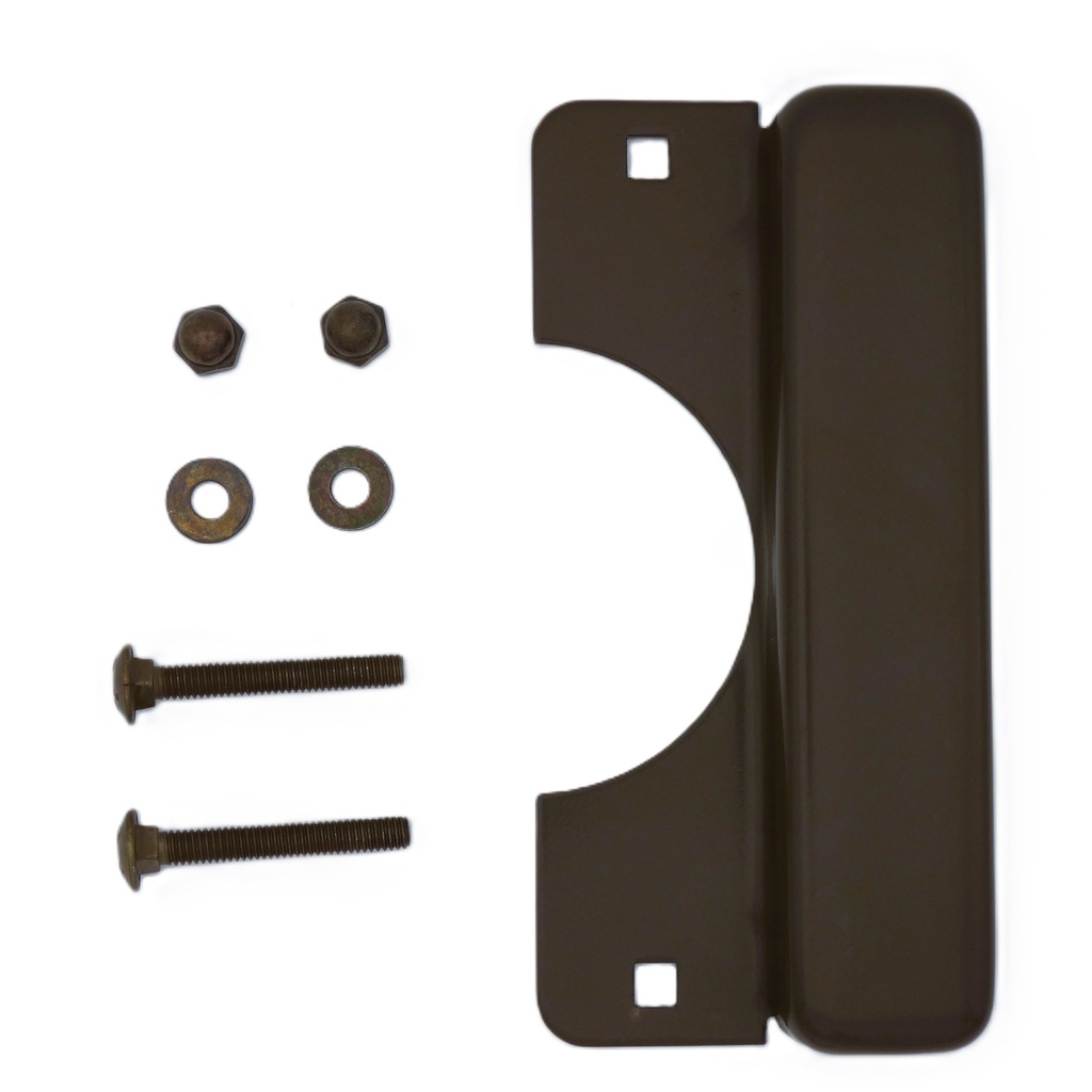 Don-Jo LELP-208 Electric Strike Latch Guard – Wide Rose Cylindrical Lock, 12-Gauge Steel
