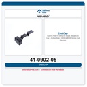 Adams Rite 41-0902-05 Black Metal End Cap – Active Side | 3000 & 8000 Series Exit Devices