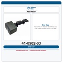 Adams Rite 41-0902-03 Black Metal End Cap – 8800 Rim Exit Device Lock Stile