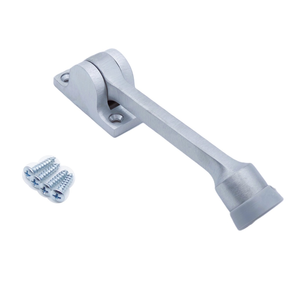 Rockwood 461L Long Reach Kick Down Door Holder | Solid Cast Brass | 4-5/8" Projection