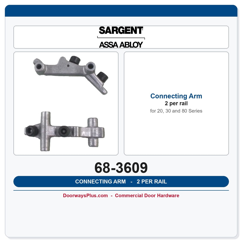 Sargent 68-3609 Connecting Arm | 20, 30 & 80 Series Exit Devices
