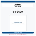 Sargent 68-3609 Connecting Arm | 20, 30 & 80 Series Exit Devices